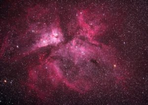 Eta Carina Komplex. Addition von 10 Einzelbildern 1600 ASA, je 30 Sekunden belichtet