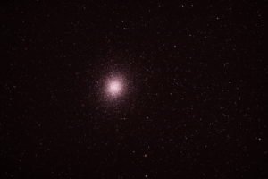 völlig unbearbeitetes Rohbild von Omega Centauri
