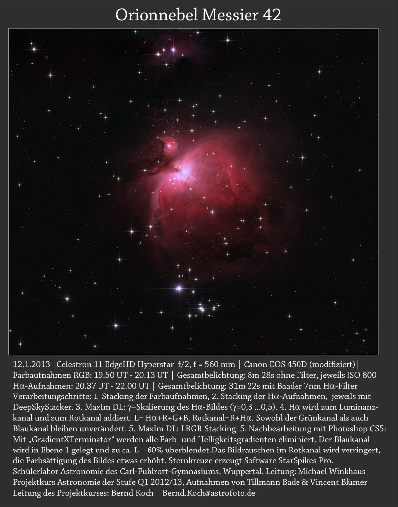 Orionnebel, Messier 42