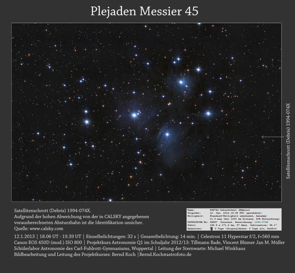 Plejaden Messier 45