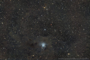 NGC 7023 – Irisnebel mit umgebendem Sternhaufen – 34x180 Sekunden