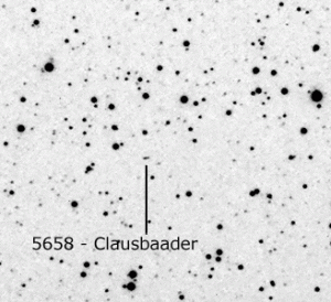 Observation: Minor planet Clausbaader (5658)