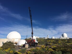 Installation einer Baader Highspeed Kuppel 4,2m auf dem Teide/Teneriffa 