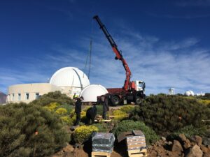 Installation einer Baader Highspeed Kuppel 4,2m auf dem Teide/Teneriffa 