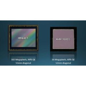 A comparison of the technical data between the Sony CMOS sensor IMX 461 and the Kodak CCD KAF 16803 sensor - CMOS vs.CCD