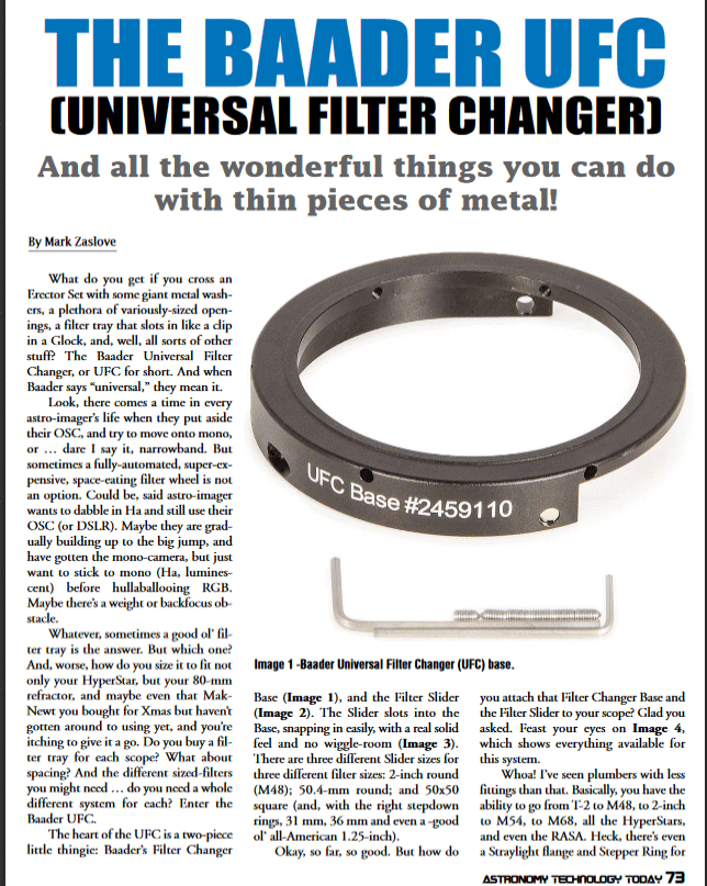 Testreport ATT 1/2018 Baader-UFC - the Swiss Army Knife of filter technology
