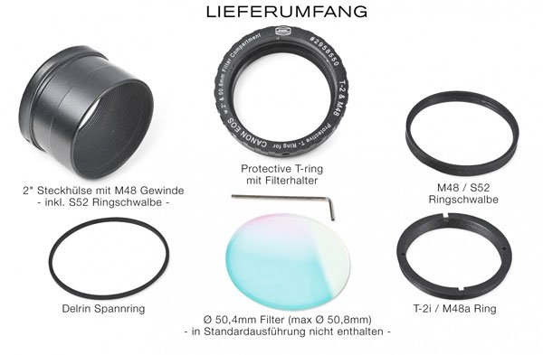 Baader Protective CANON DSLR-T-Ring T-2/M48 und 2