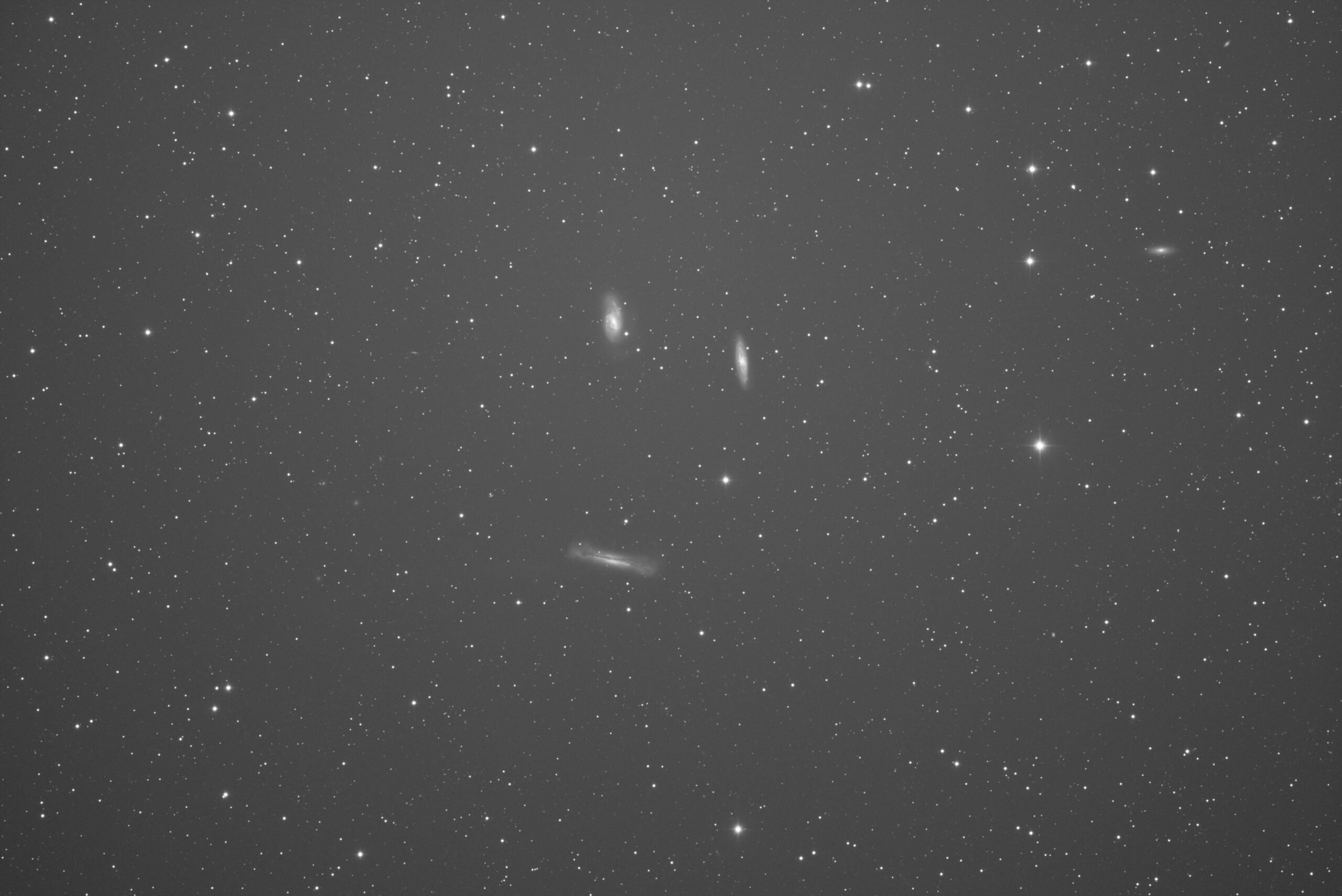 Luminanzbild nach 180s, Celestron RASA 8, Baader FCCT und QHY268M