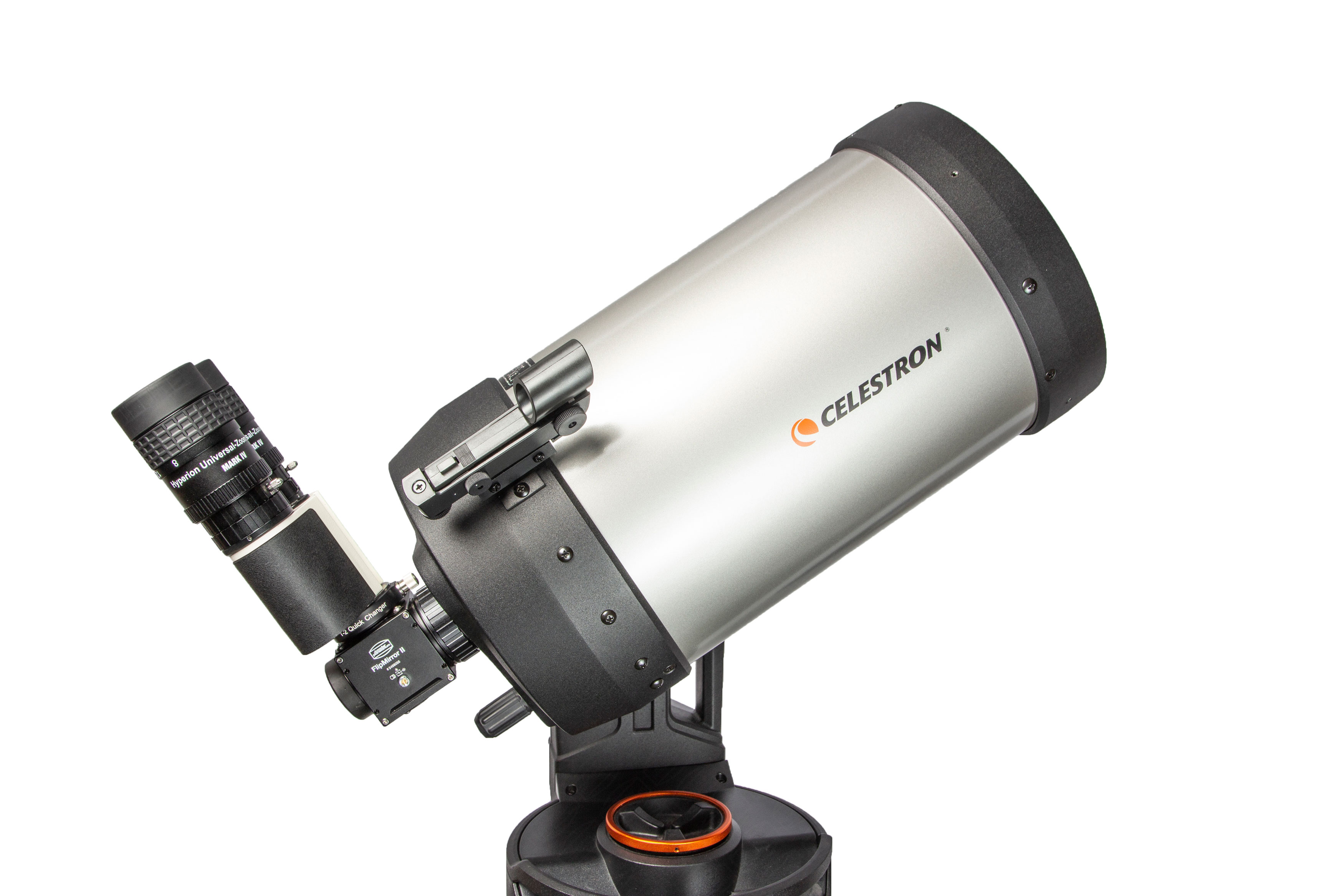 Anwendungsbild: MaxBright II Binokular mit FlipMirror II in Verwendung als vollwertiger Zenitspiegel