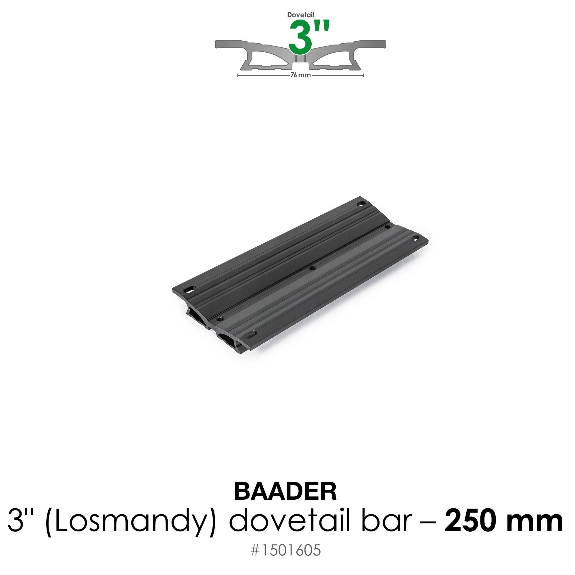Dovetail Bar 3", 250mm (10") – for Custom builds