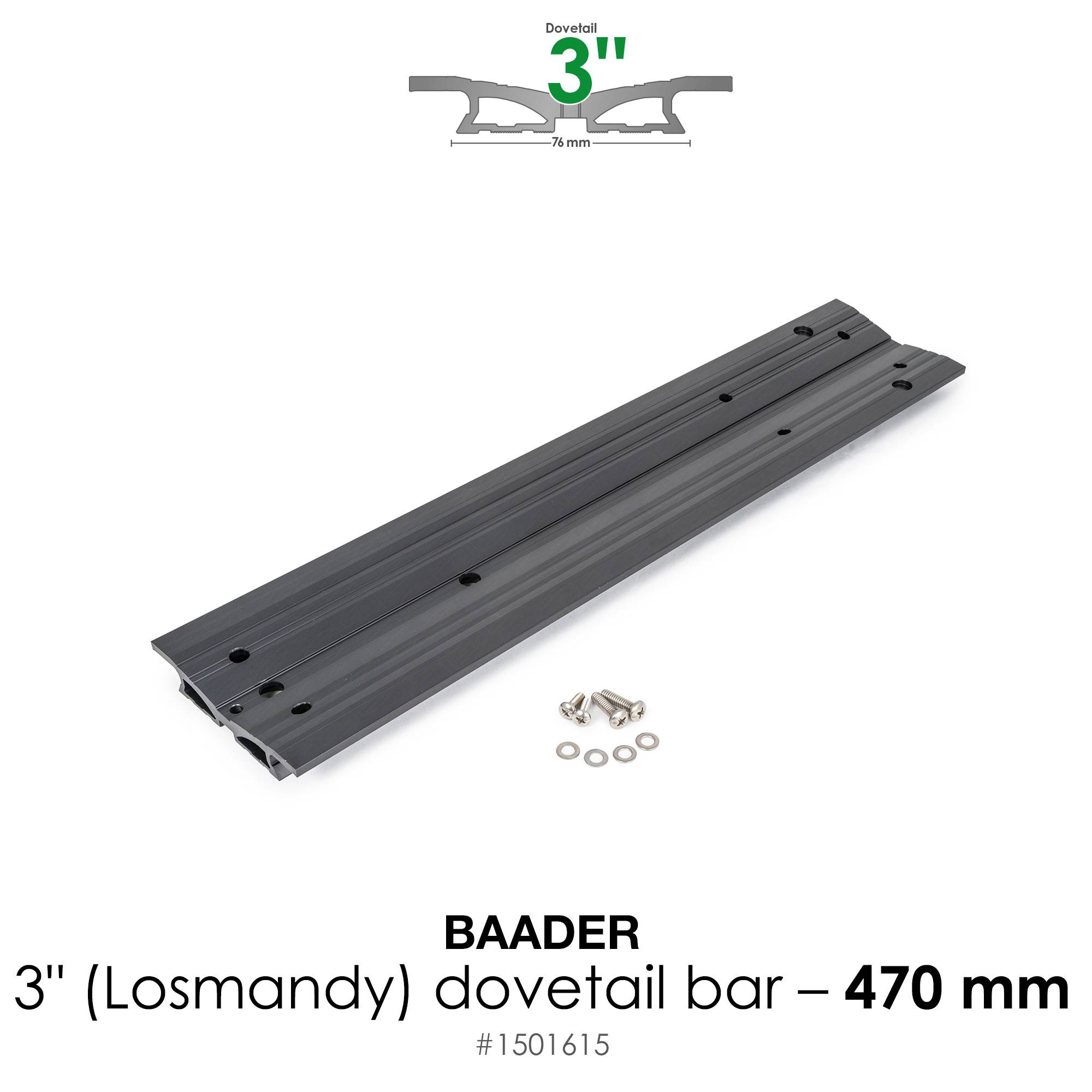 Dovetail Bar 3", 470mm (18,5") – for Celestron / Custom builds
