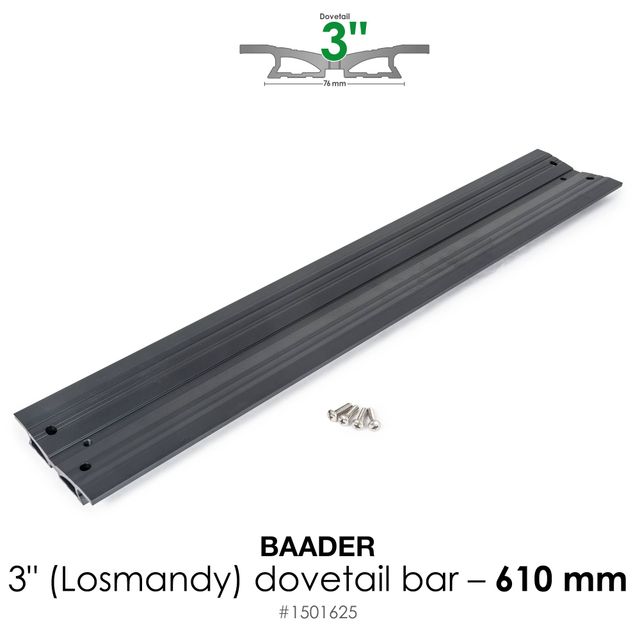 Dovetail Bar 3", 610mm (24") – for Celestron / Custom builds