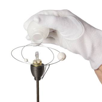 Conversion of the Tellurium lamp socket from old plug-in socket to new screw socket