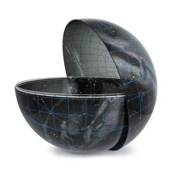 Star globe north and south hemisphere, without tellurium