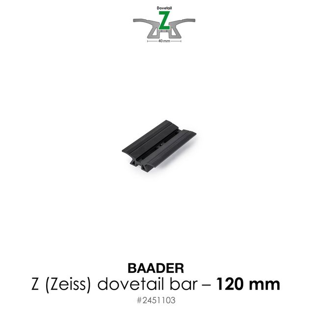 Dovetail Bar Z, 120mm (4,7") – for Zeiss/Astro-Physics