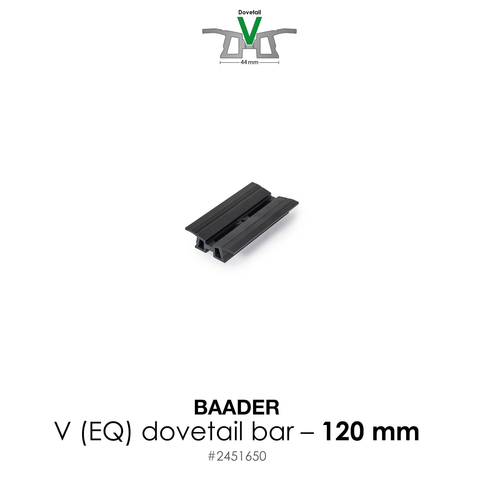 Dovetail Bar V, 120mm (4,7") – for Vixen, Celestron and Skywatcher Mounts