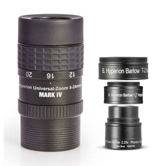 Hyperion® Universal Zoom Mark IV Set, Eyepiece and 2.25x Barlow
