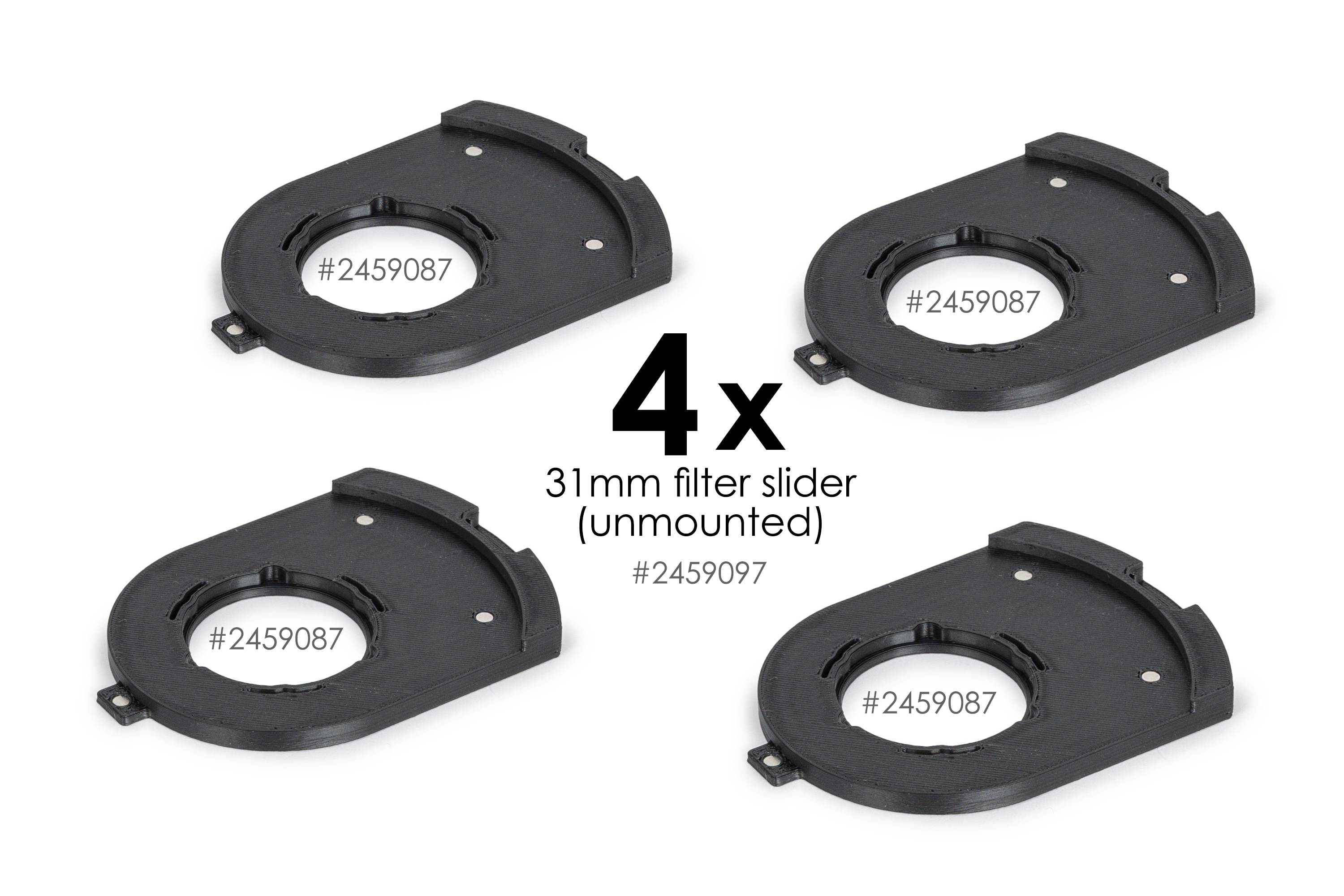 FCCT Filter Holder Set: 4x 31mm – 3D-printed