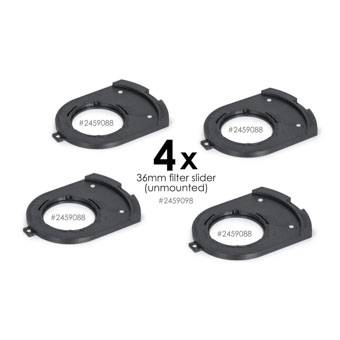 FCCT Filter Holder Set: 4x 36mm – 3D-printed