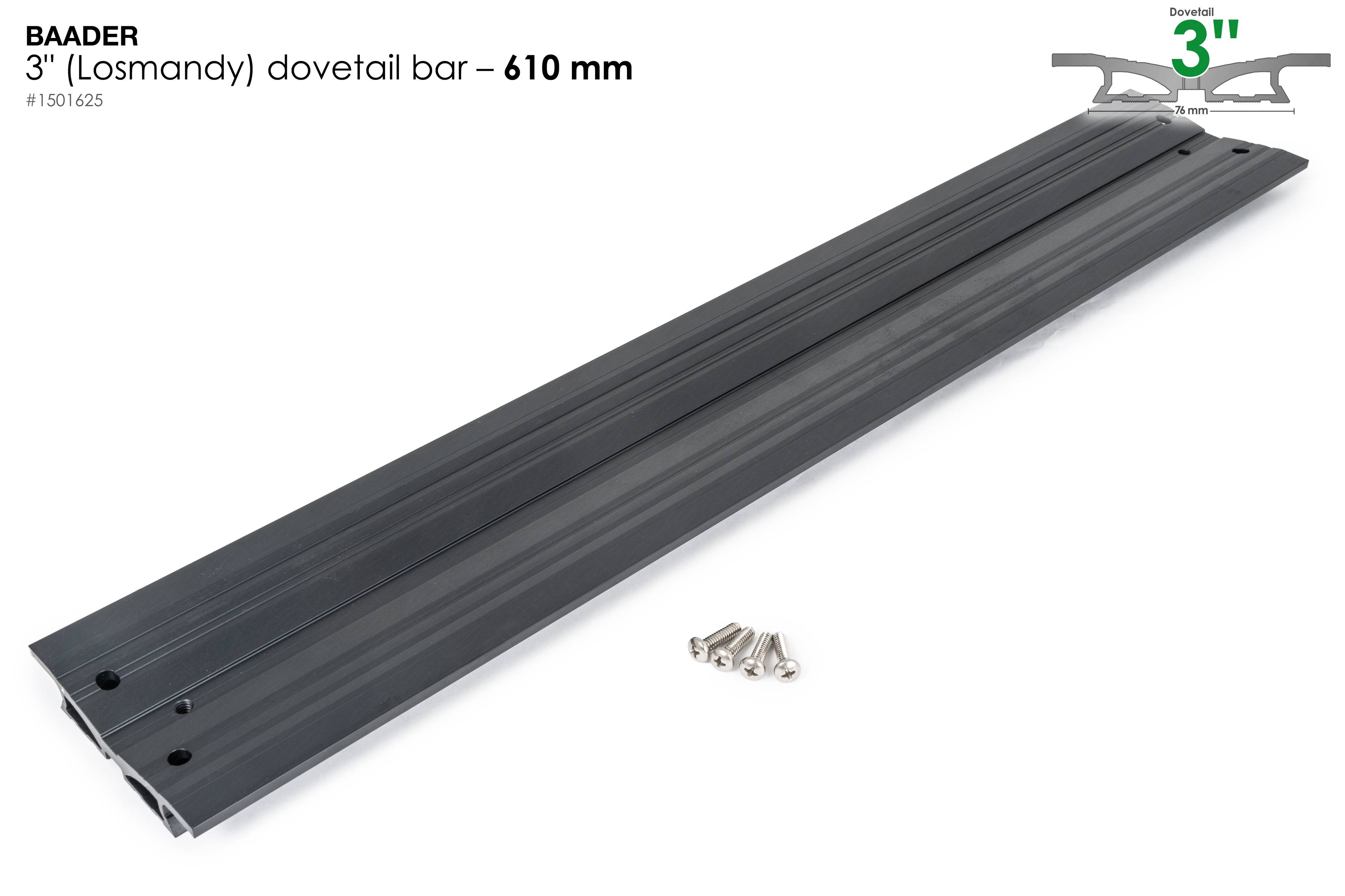 Dovetail Bar 3", 610mm (24") – for Celestron / Custom builds