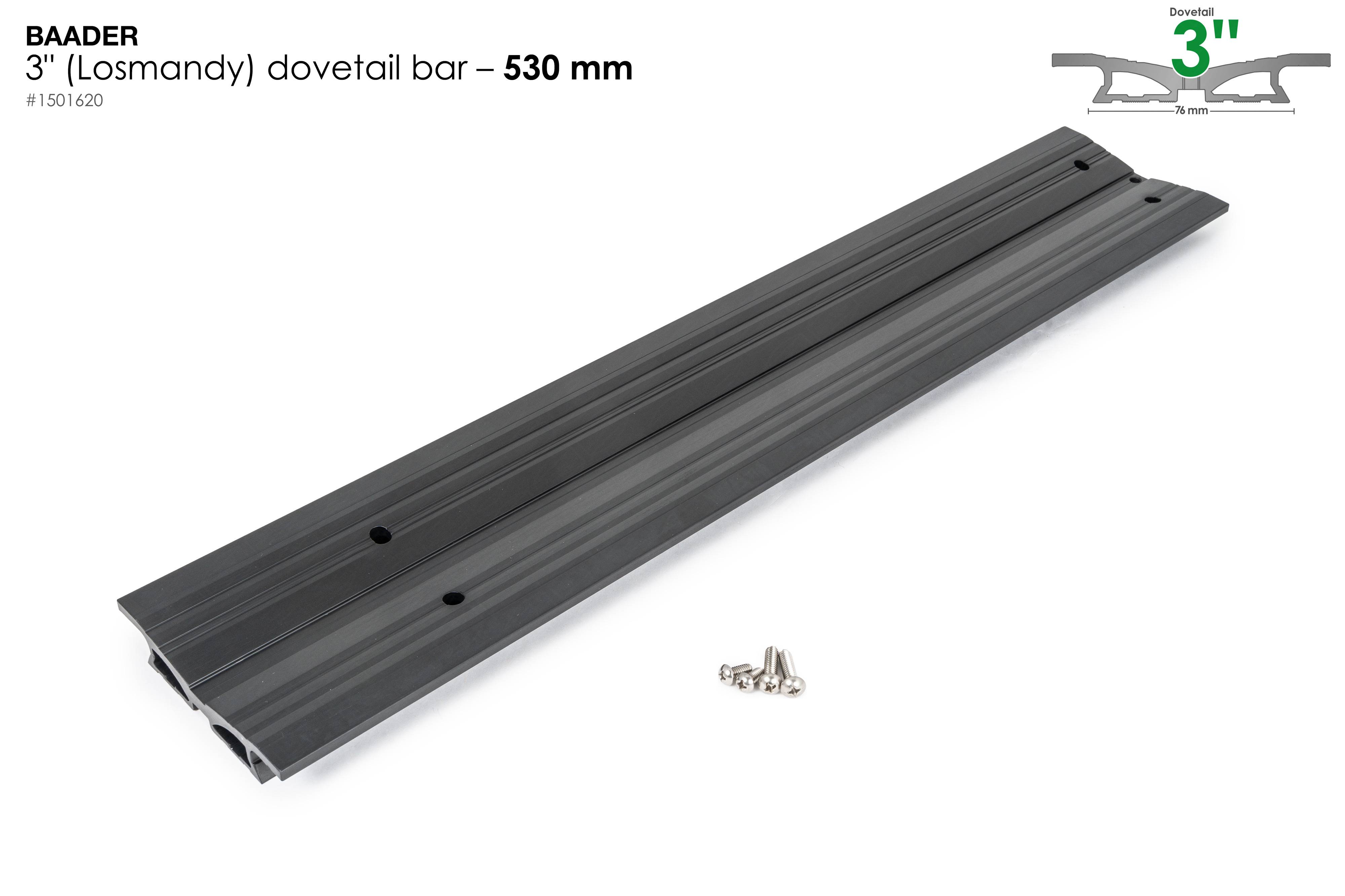 Dovetail Bar 3", 530mm (20,5") – for Celestron / Custom builds