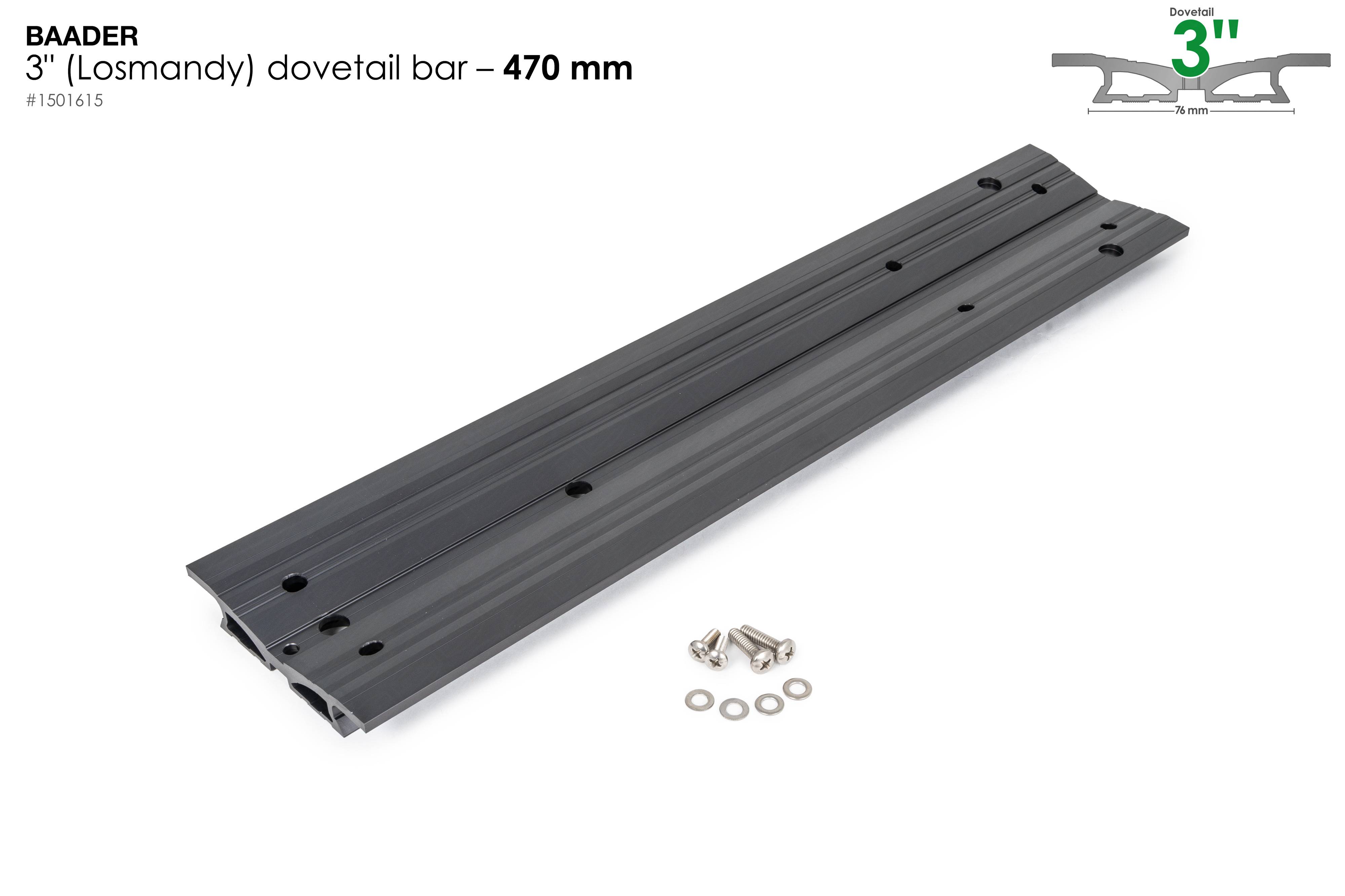 Dovetail Bar 3", 470mm (18,5") – for Celestron / Custom builds