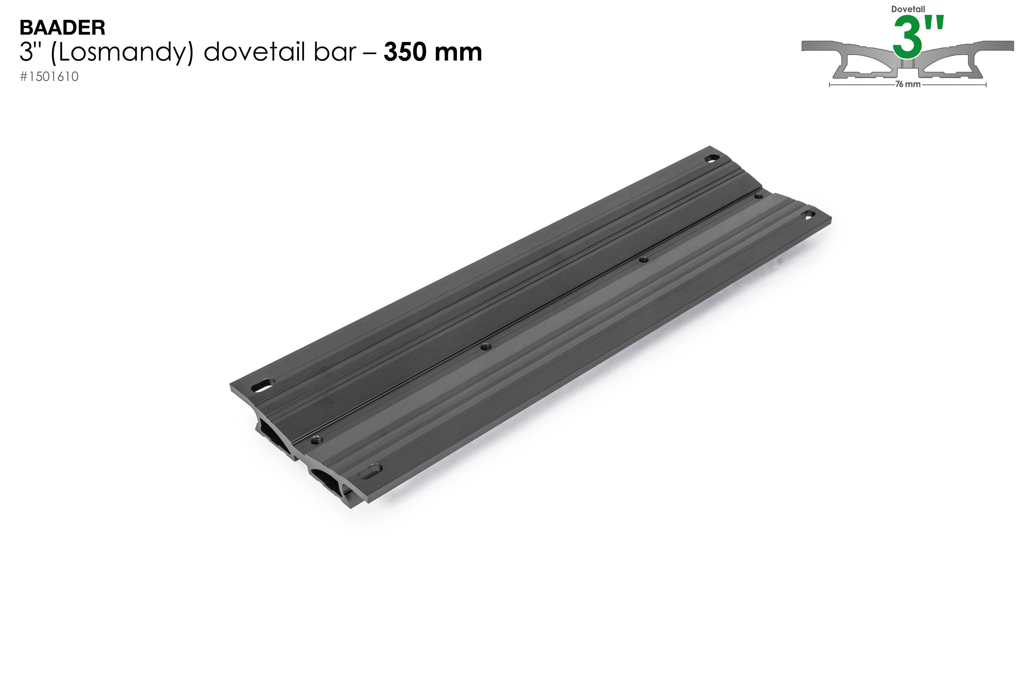 Dovetail Bar 3", 350mm (14") – for Custom builds