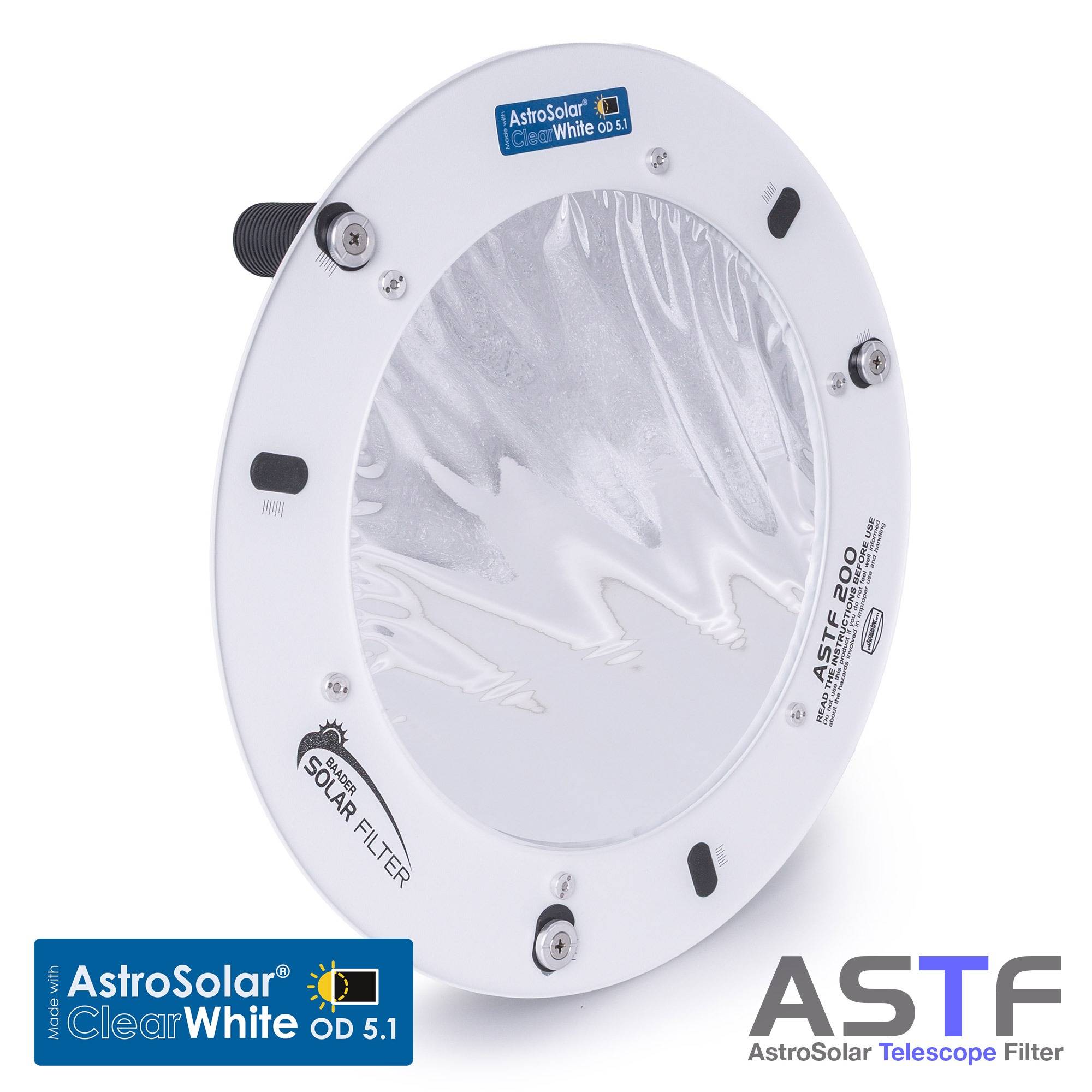ASTF: AstroSolar® Telescope Filter OD 5.1 – ClearWhite (80mm - 280mm)