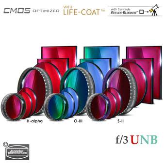 3.5 / 4nm  f/3 Ultra-Highspeed Filter-Set – CMOS-optimized (H-alpha / O-III / S-II)