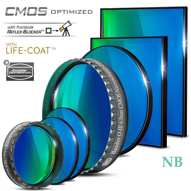 Baader O-III Narrowband-Filters (6.5nm) – CMOS-optimized