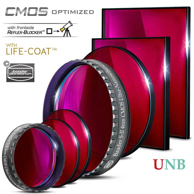 Baader S-II Ultra-Narrowband-Filters (4nm) – CMOS-optimized