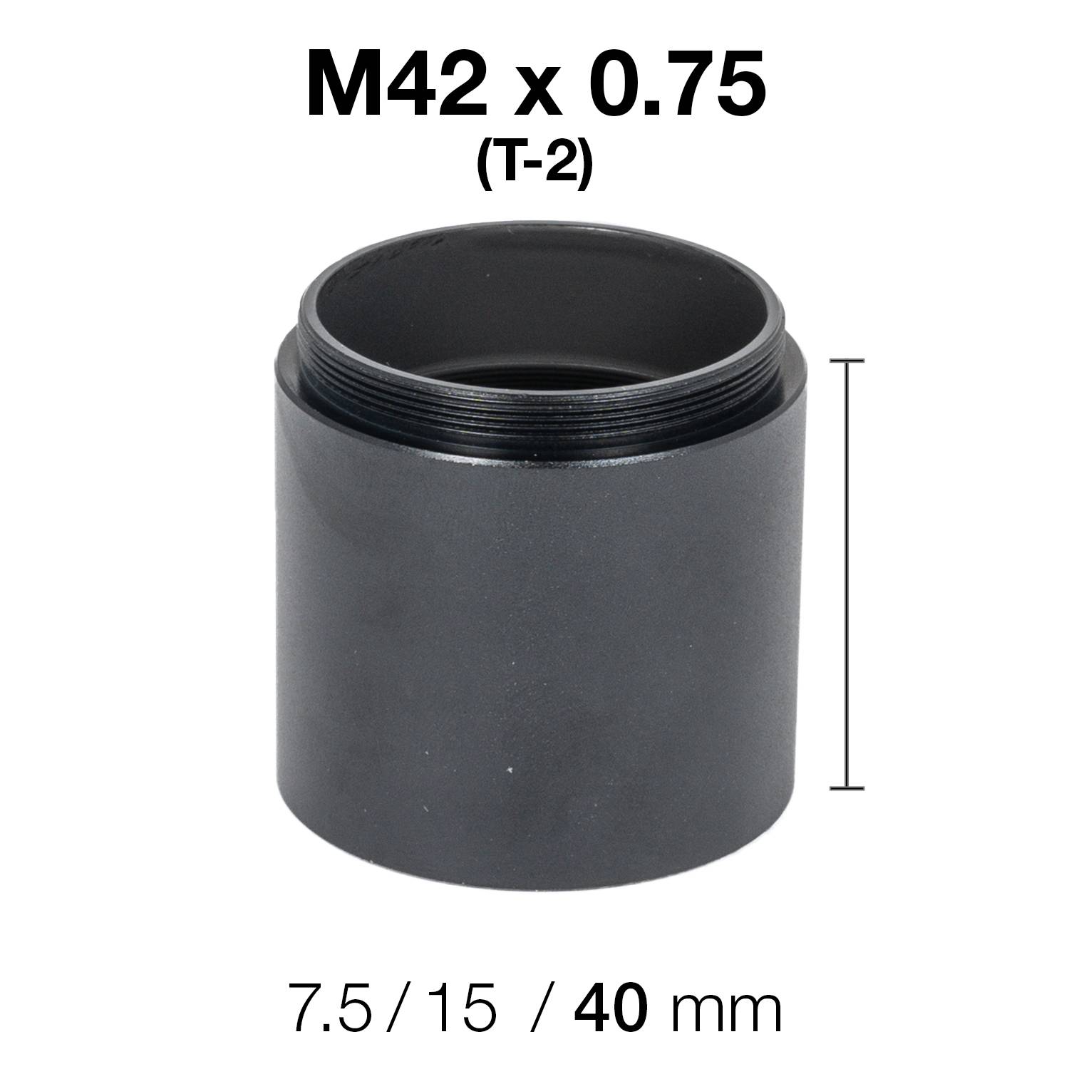 T-2 Verlängerungshülsen (7.5 / 15 / 40 mm)