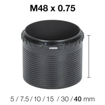 M48 Verlängerungshülsen (5 / 7.5 / 10 / 15 / 30 / 40 mm)