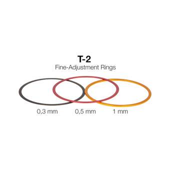 T-2 Fein-Abstimmringe  aus Aluminium (0,3 / 0,5 / 1 mm)