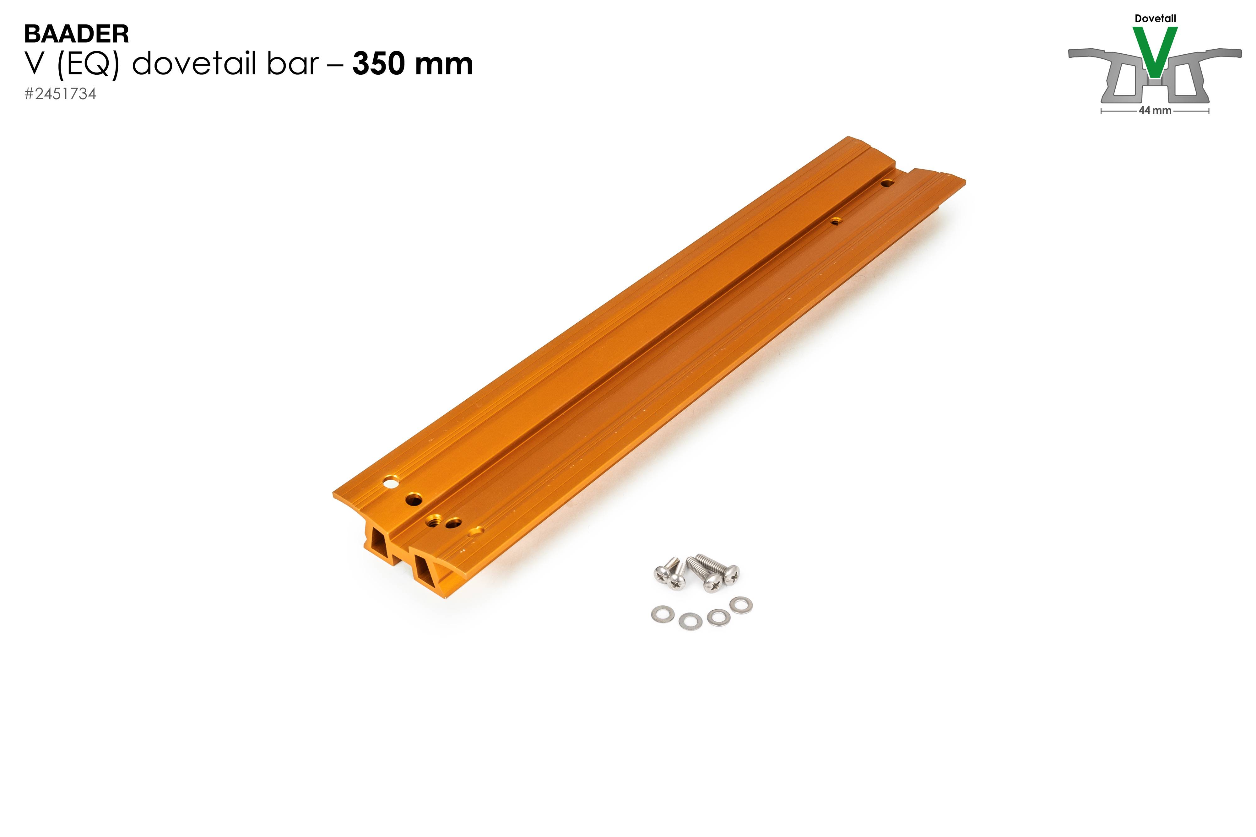 Dovetail Bar V, 345mm (13,5") – for Celestron 8" SC/HD (orange)