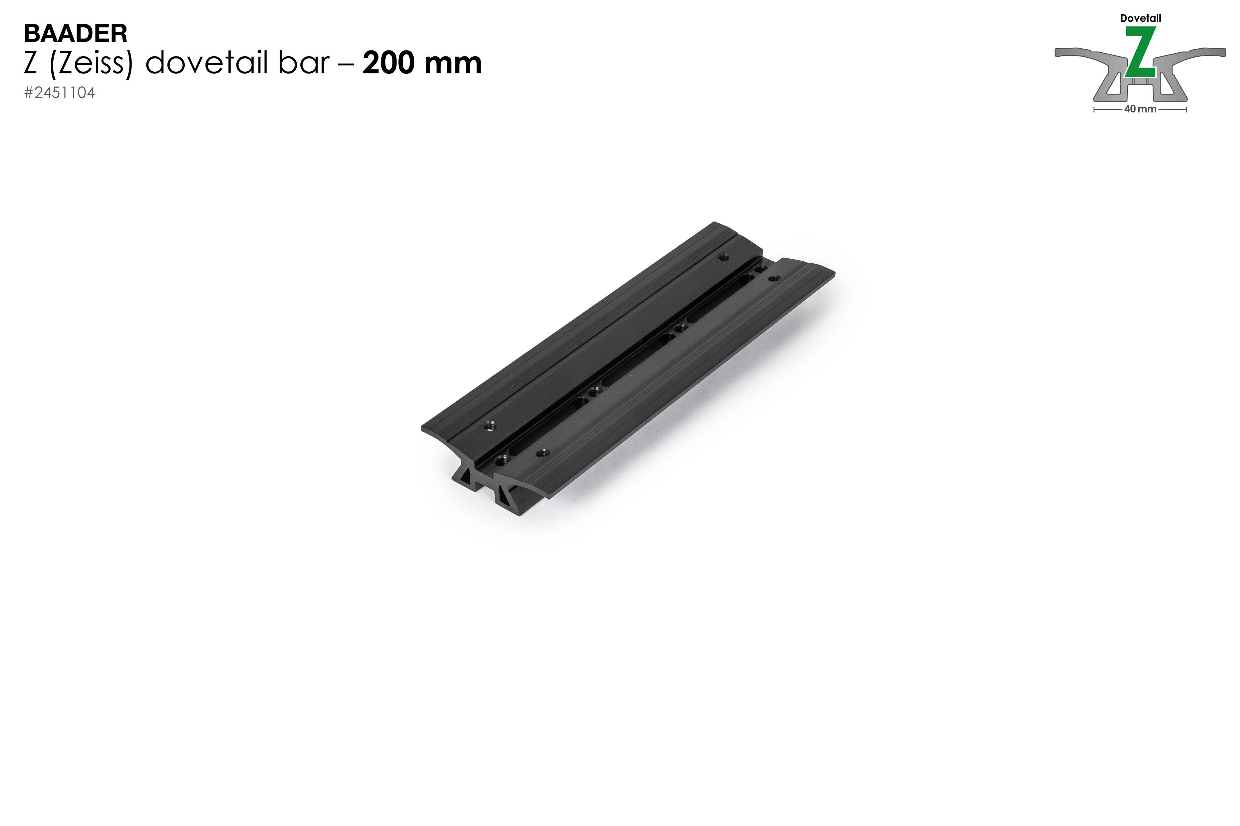 Dovetail Bar Z, 200mm (7,9") – for Zeiss/Astro-Physics