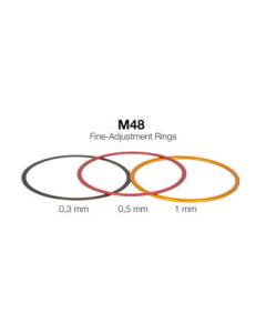 M48 Fein-Abstimmringe aus Aluminium (0,3 / 0,5 / 1 mm)