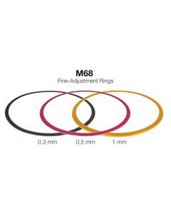 M68 Fein-Abstimmringe aus Aluminium (0,3 / 0,5 / 1 mm)
