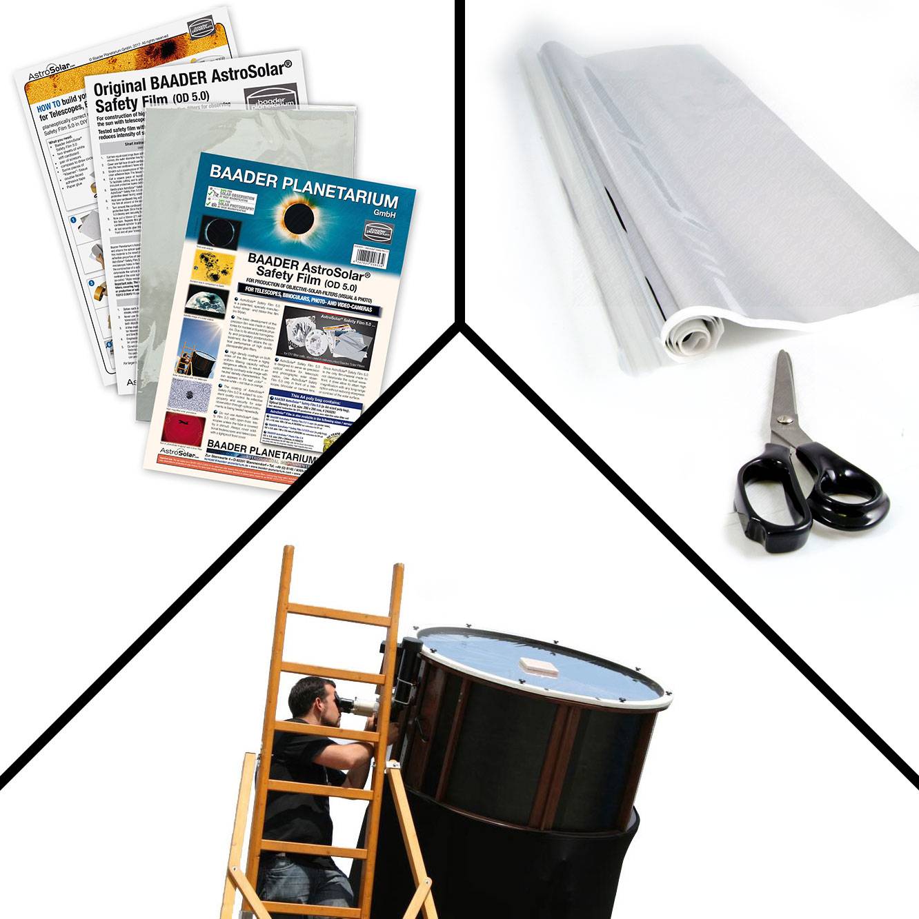 AstroSolar® Safety Film OD 5.0 (ECO-size, 20x29, 100x50