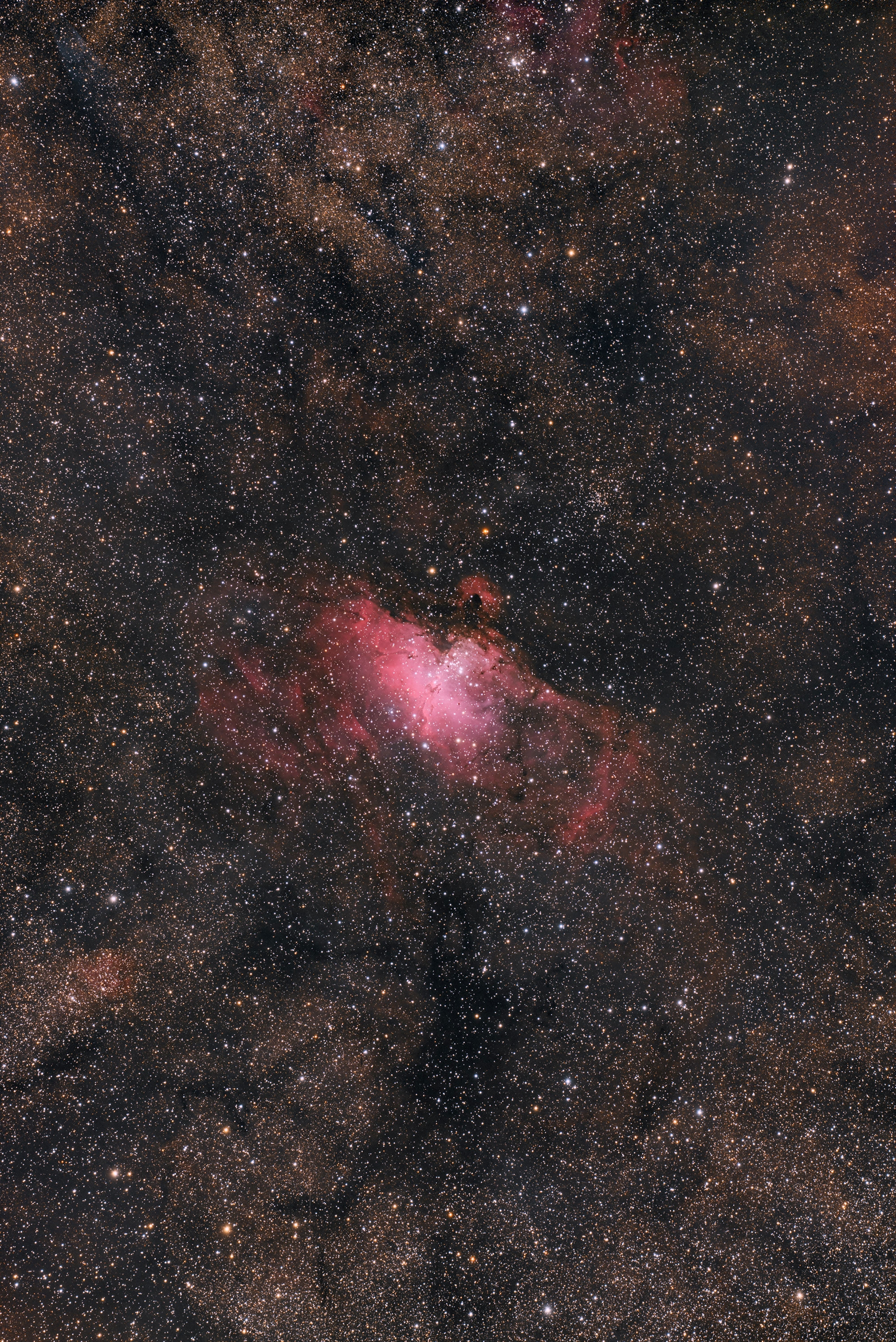 Anwendungsbild: The Eagle Nebula; Baader APO 95 + D810A / unguided GM 1000 HPS