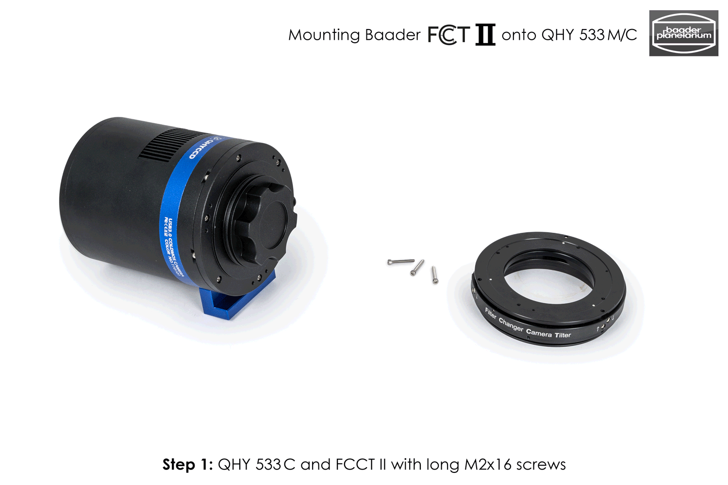 Application image: Baader FCCT II + QHY 533 M/C