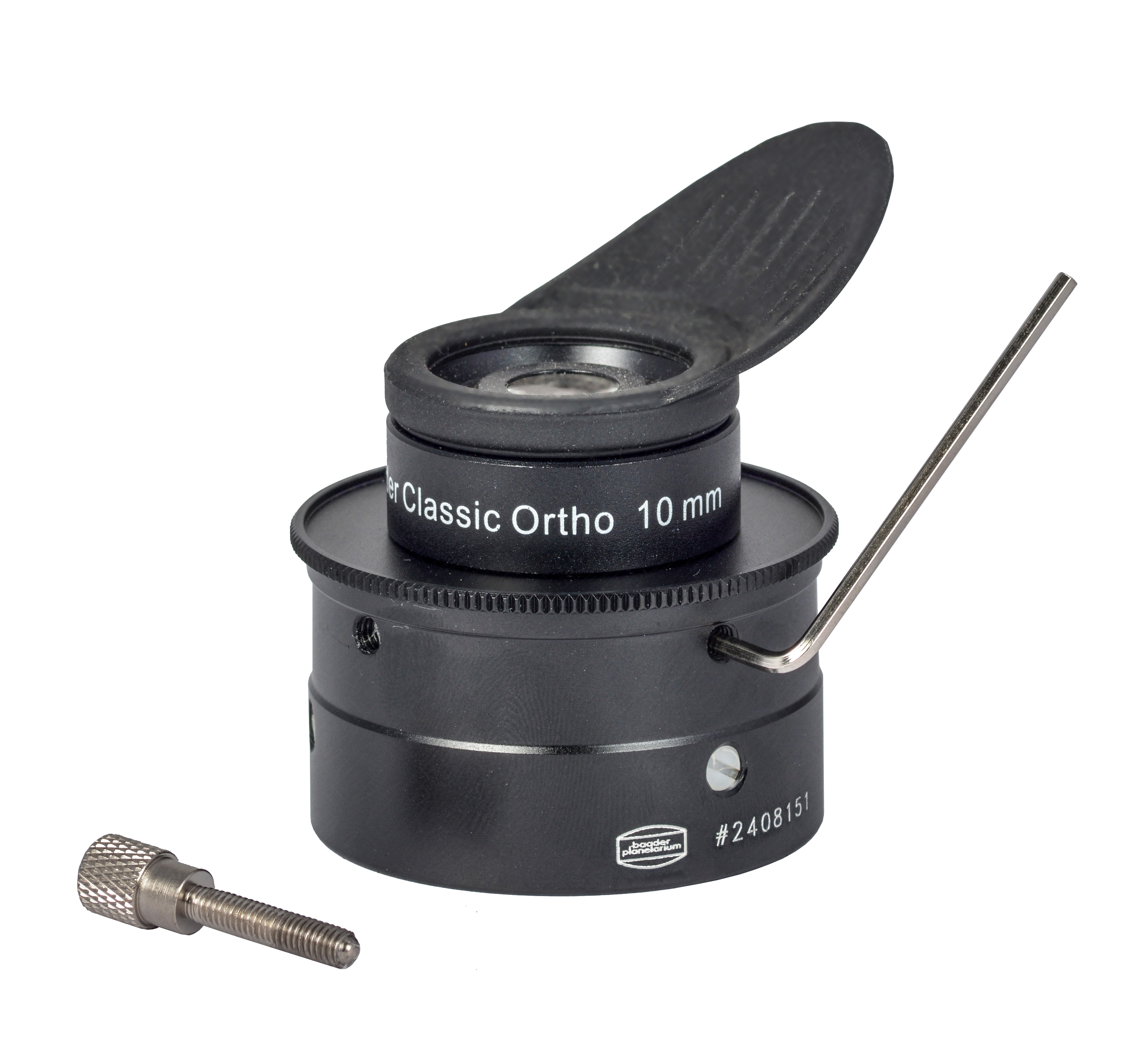 Application image: The Pushfix as semi-permanent 2"- Adapter: Attach it with the included Allen- wrench, without the knurled