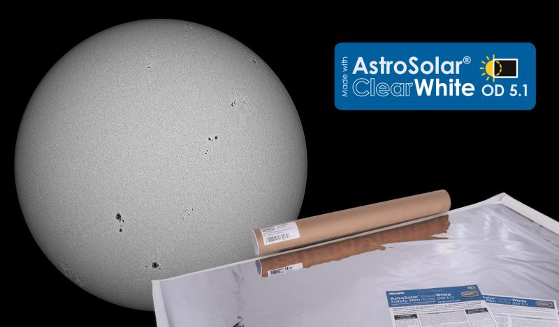 Erste Eindr&uuml;cke zur AstroSolar&reg; ClearWhite Safety Folie OD 5.1