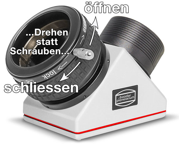 Anwendung der 2 Zoll ClickLock Okularklemme