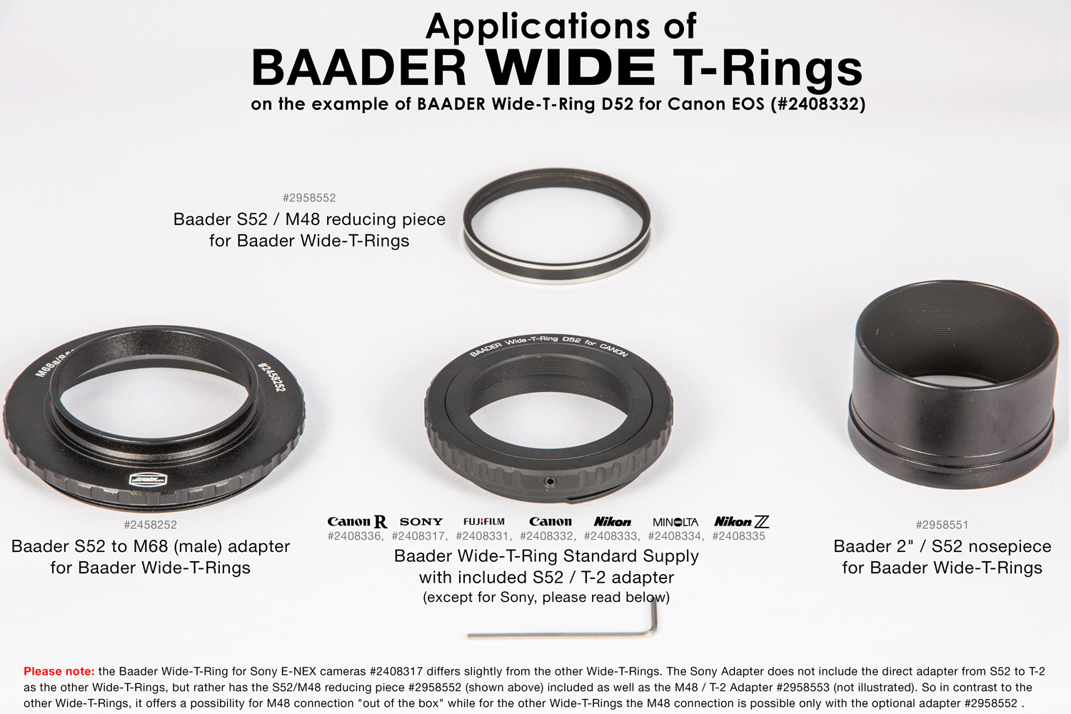 Baader Wide-T-Rings - English