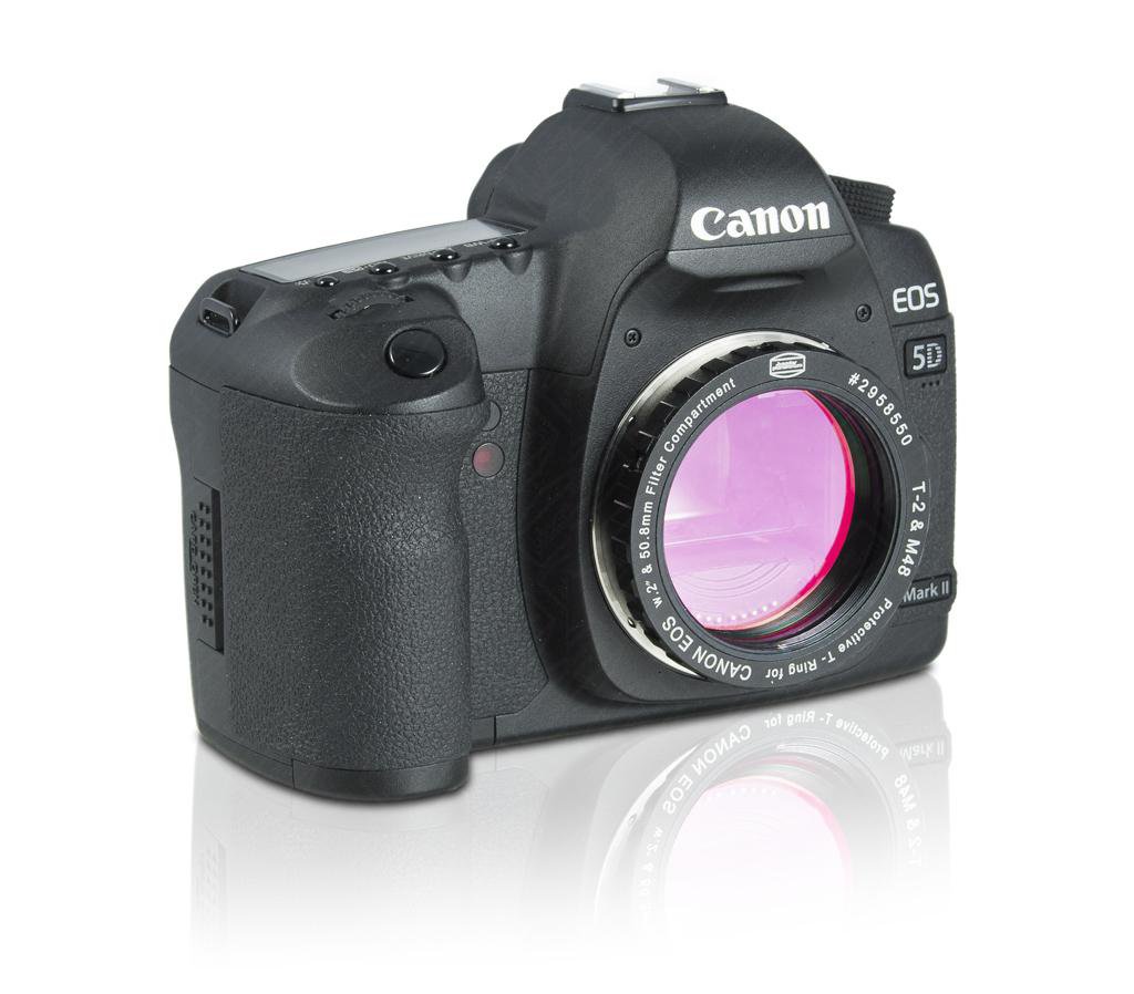 Kamera mit montiertem Protective DSLR T-Ring